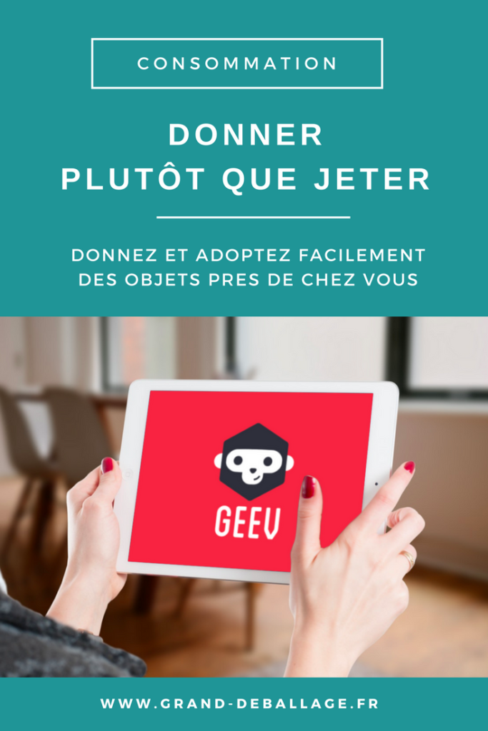 APPLICATION GEEV DON ENTRE PARTICULIERS