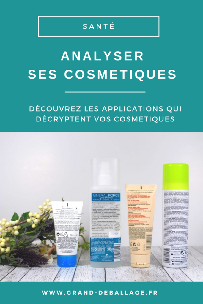 applications pour analyser ses produits de beauté cosmetiques