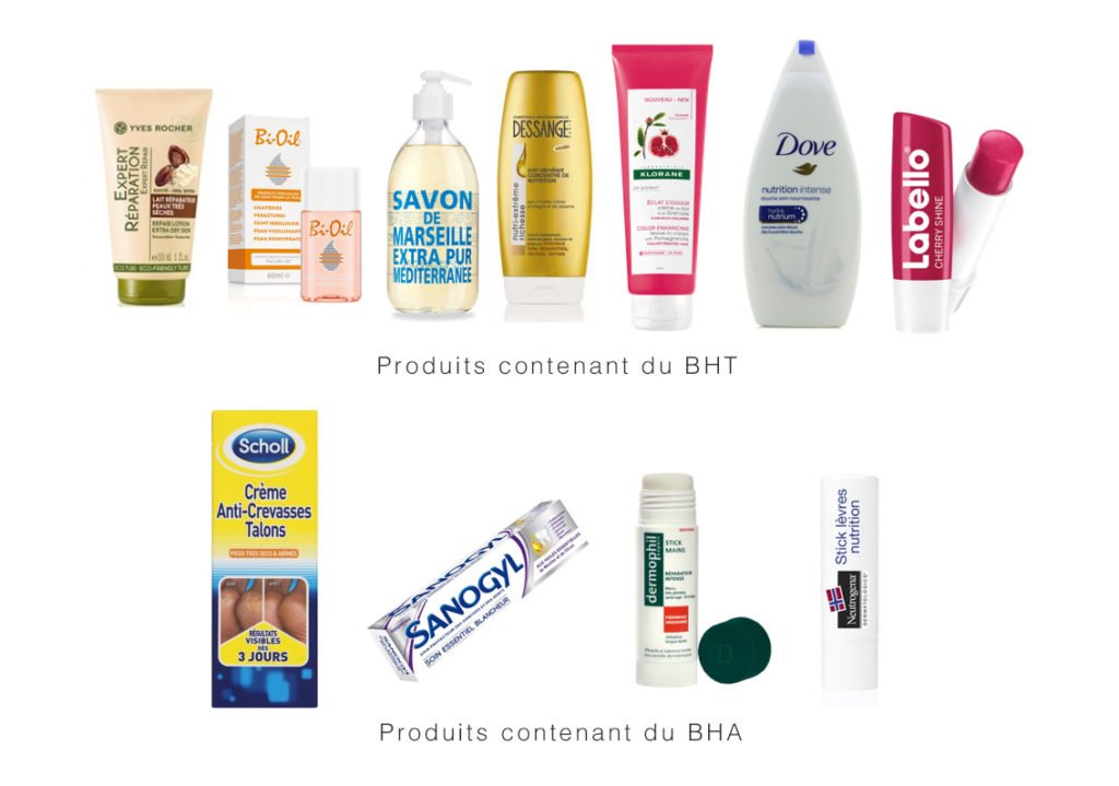 perturbateurs endocriniens - cosmetiques -BHA ET BHT