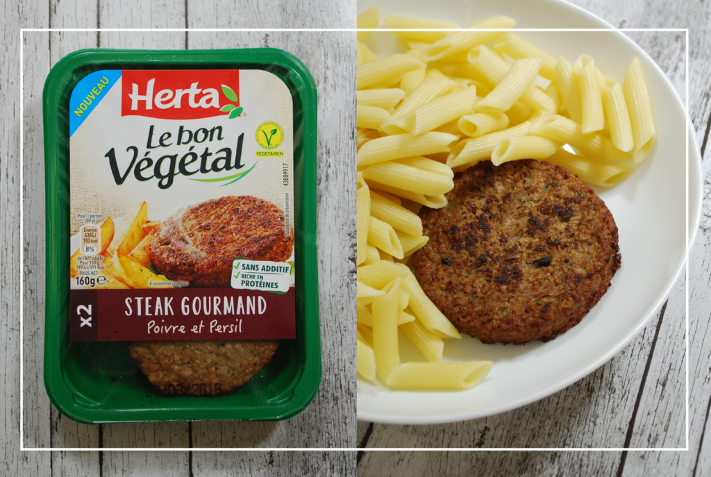 test et avis herta le bon végétal steak gourmand