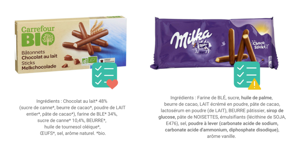 gâteaux supermarché sans additif