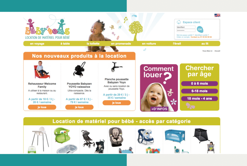  location poussette bebe