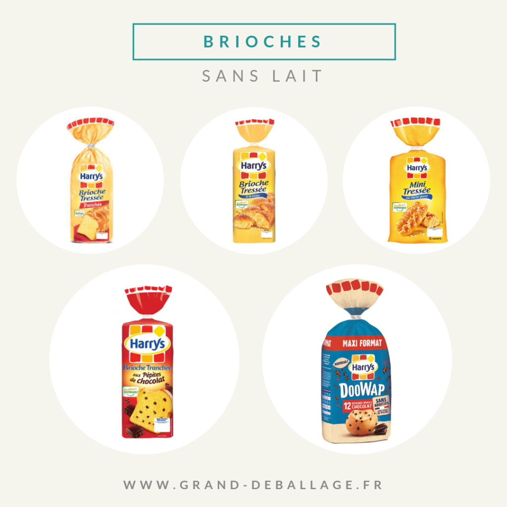 brioche sans produits laitiers de supermarche