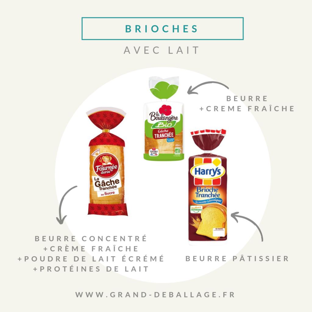 brioche sans lait de supermarche