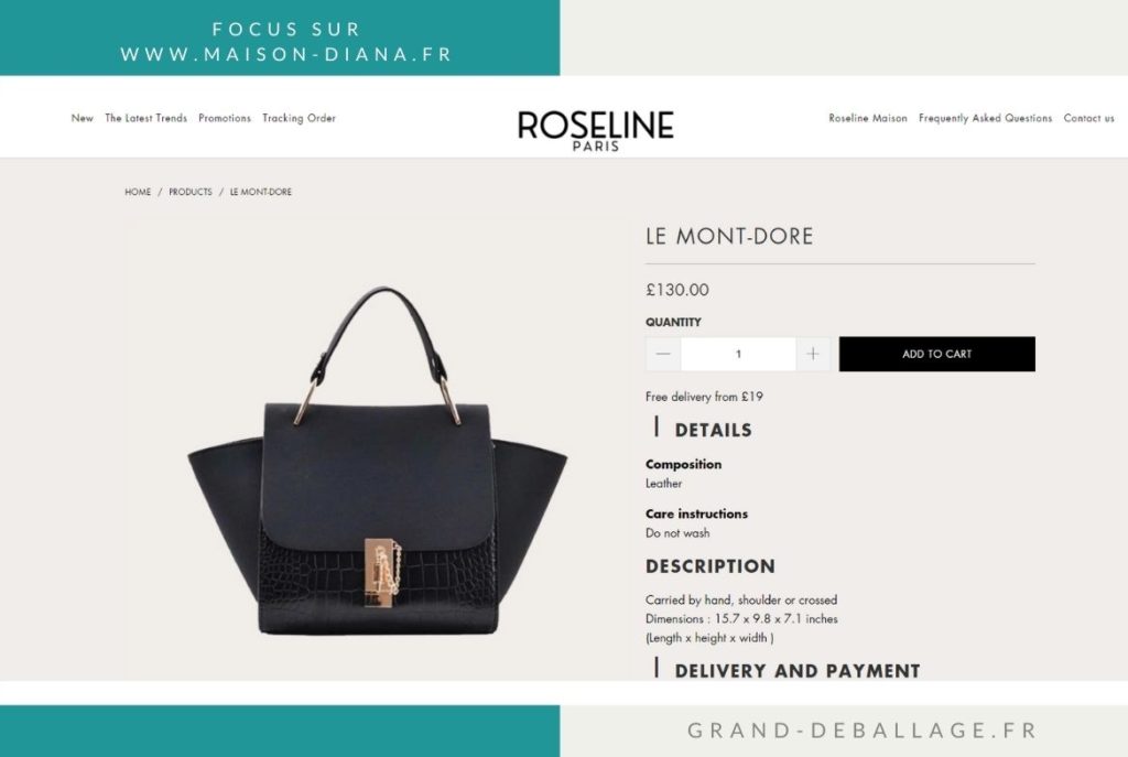 AVIS ROSELINE PARIS SACS