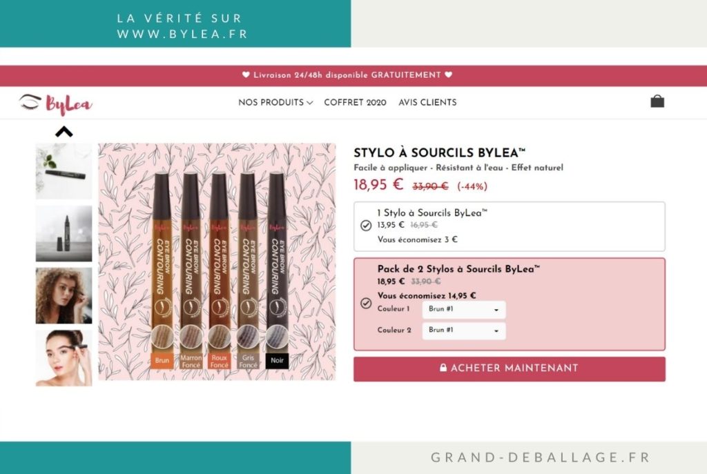 AVIS BYLEA SOURCILS COFFRET CODE PROMO (9)