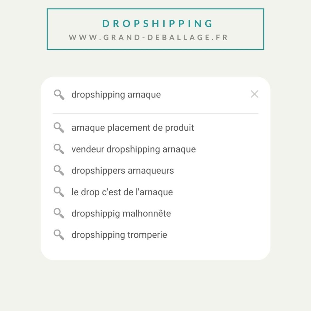 dropshipping arnaque idees recues