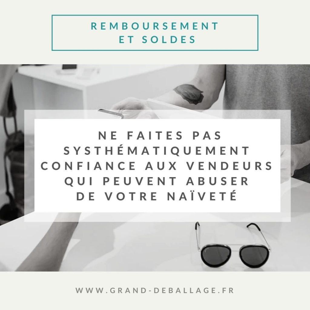 REGLEMENTATION REMBOURSEMENT SOLDES