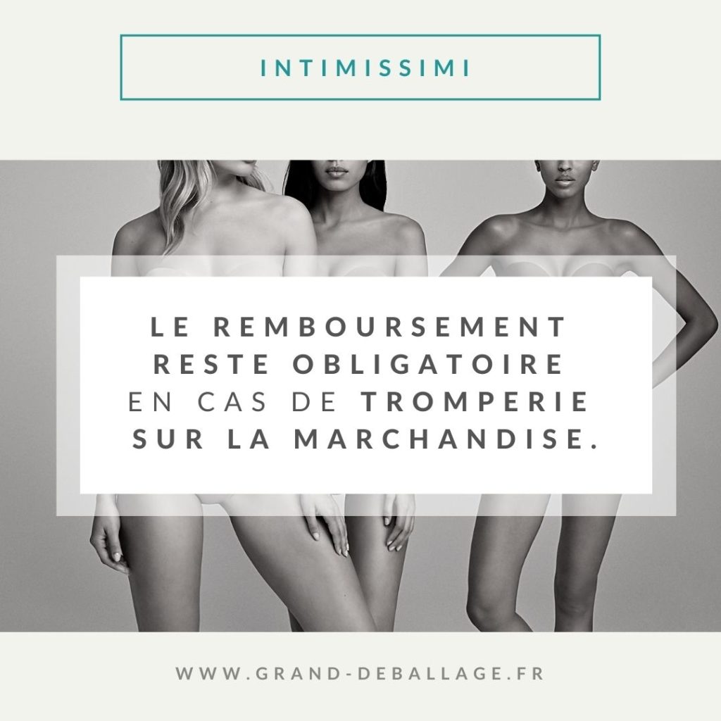 remboursement retours intimissimi