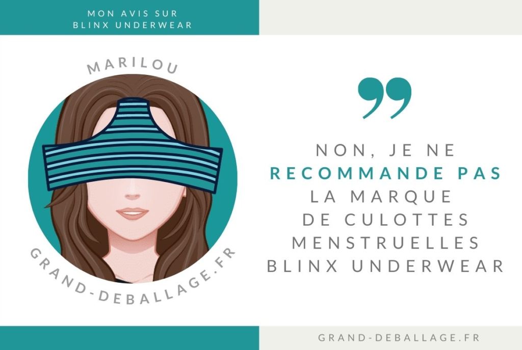 MON AVIS SUR BLINX UNDERWEAR CULOTTES MENSTRUELLES