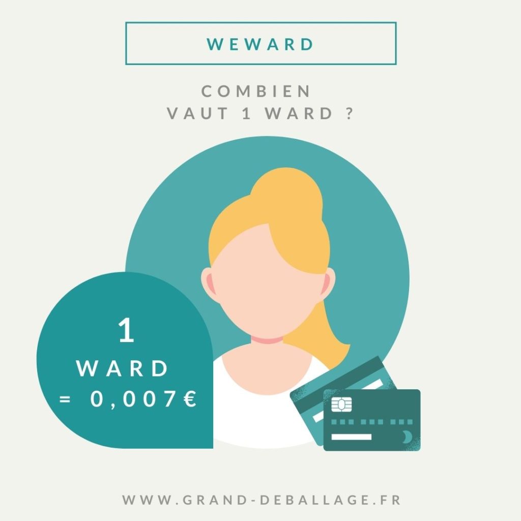 application we ward combien vaut un ward