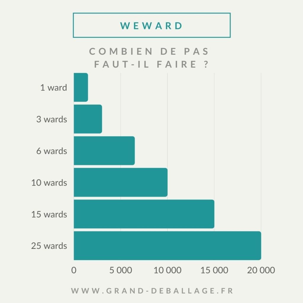 application we ward : combien de pas faire par jour