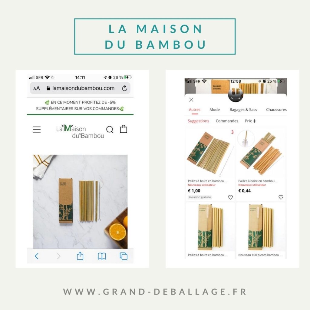 AVIS LA MAISON DU BAMBOU ALIEXPRESS PAILLES