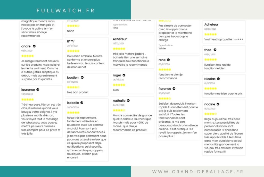 AVIS FULLWATCH MONTRE CONNECTEE (14)