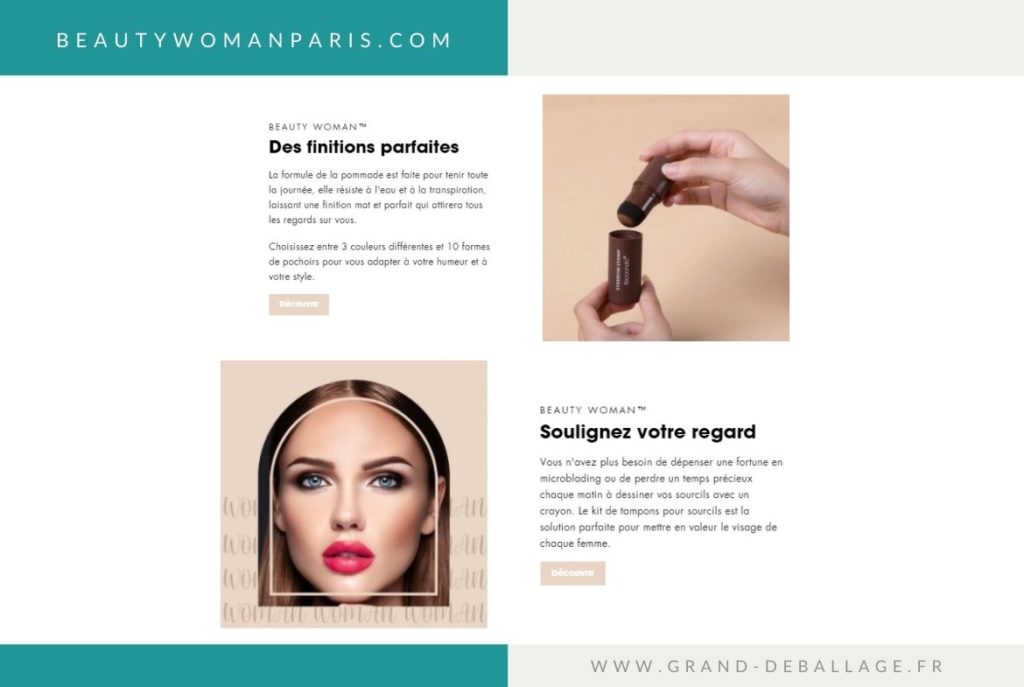 AVIS TAMPON SOURCILS BEAUTY WOMAN PARIS 