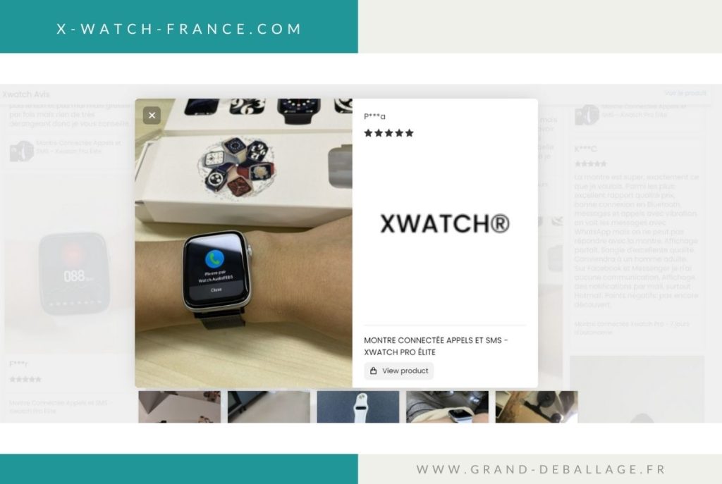 AVIS XWATCH MONTRE CONNECTEE 