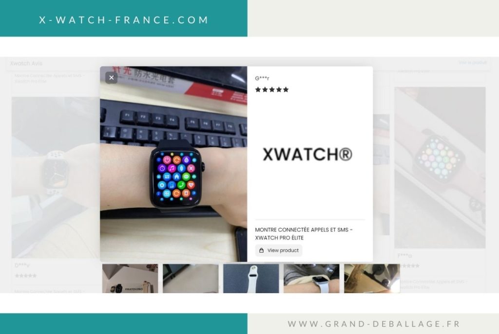 AVIS XWATCH MONTRE CONNECTEE 