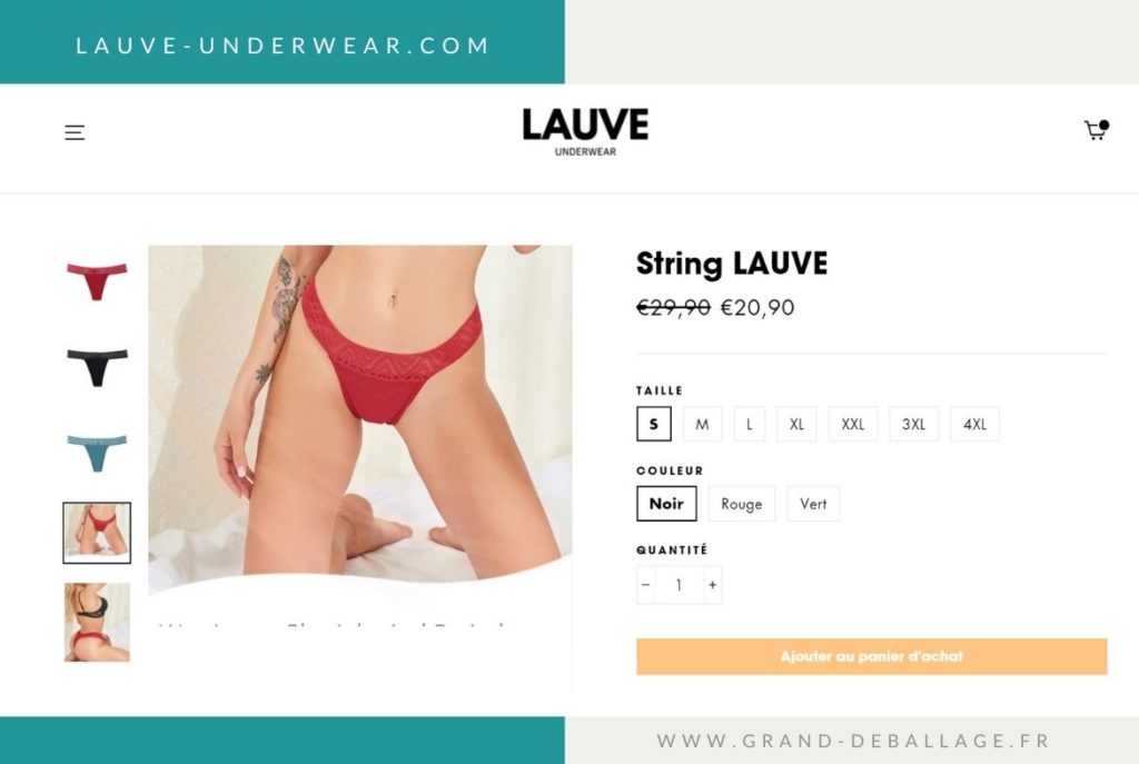 LAUVE UNDERWEAR AVIS CULOTTES MENSTRUELLES