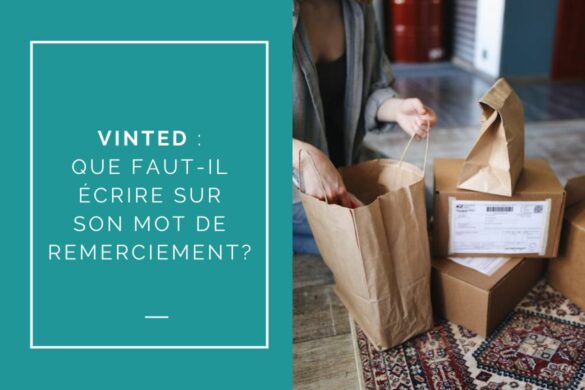 MOT DE REMERCIEMENT D’ACHAT VINTED